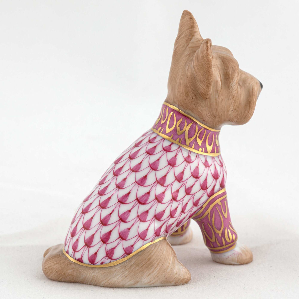 Herend Yorkshire Terrier Figurine – Raspberry, alternate view