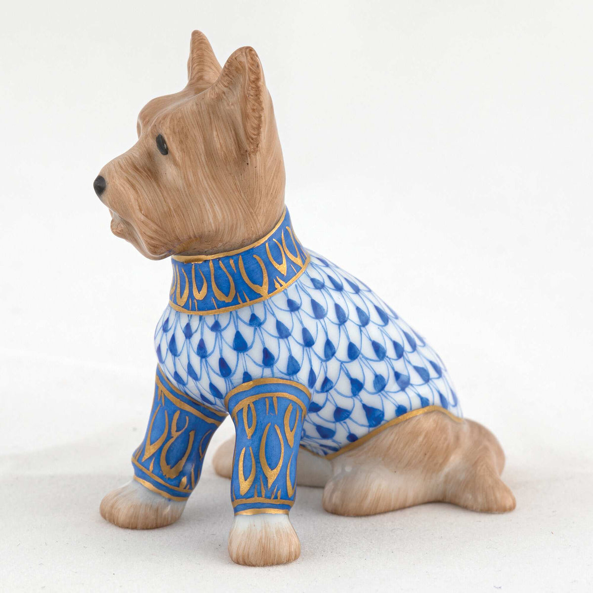 Herend Yorkshire Terrier Figurine – Sapphire, alternate view