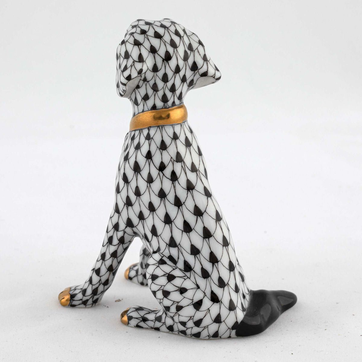 Herend Young Golden Figurine – Black, alternate view