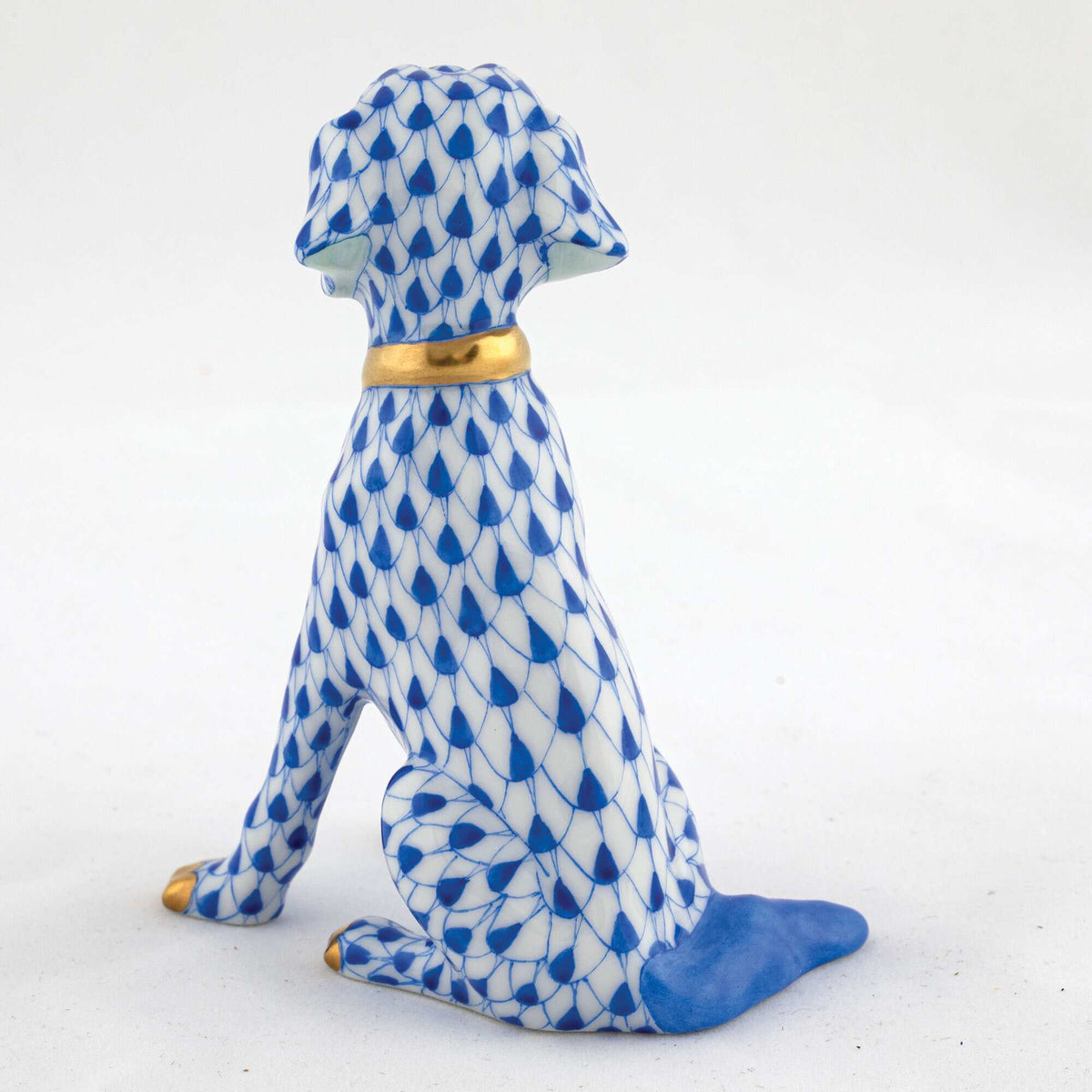 Herend Young Golden Figurine – Sapphire, alternate view