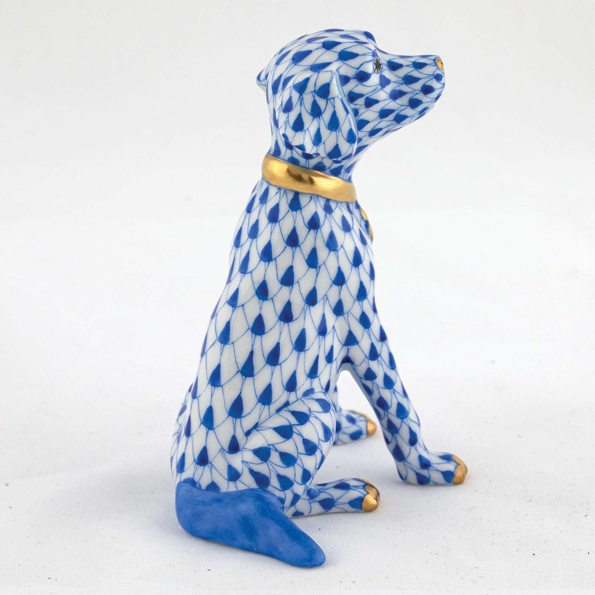 Herend Young Golden Figurine – Sapphire, alternate view