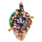 Jay Strongwater 11 Pipers Piping Glass Ornament, alternate view
