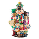 Jay Strongwater 12 Drummers Drumming Glass Ornament, alternate view