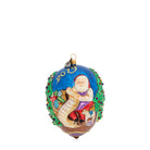 Jay Strongwater 2019 Santa Glass Ornament
