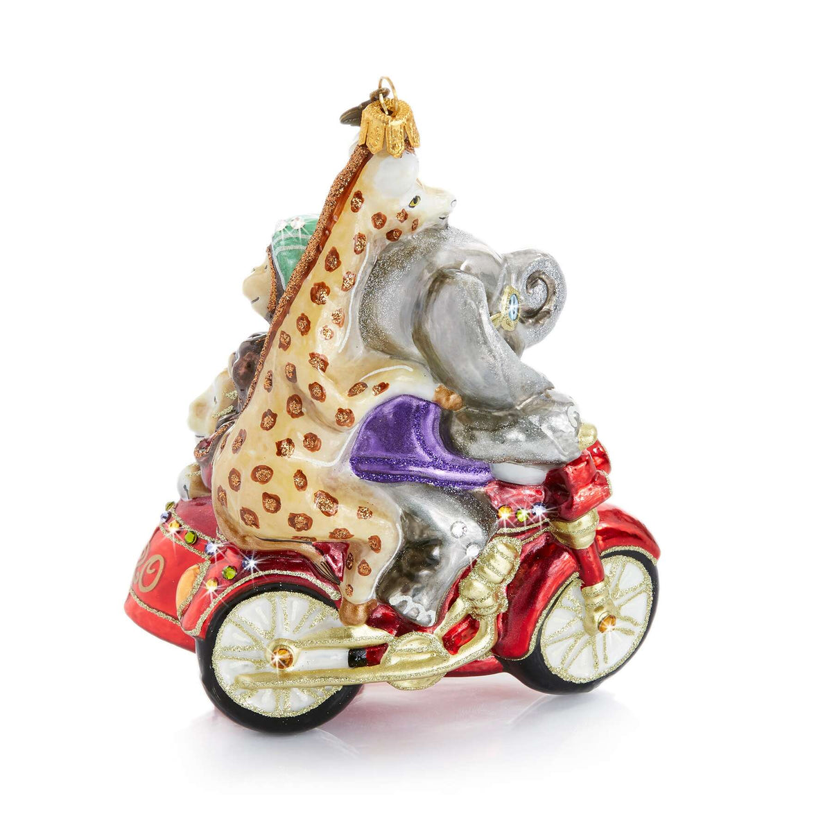 Jay Strongwater 2020 Baby's First Christmas Glass Ornament, alternate view