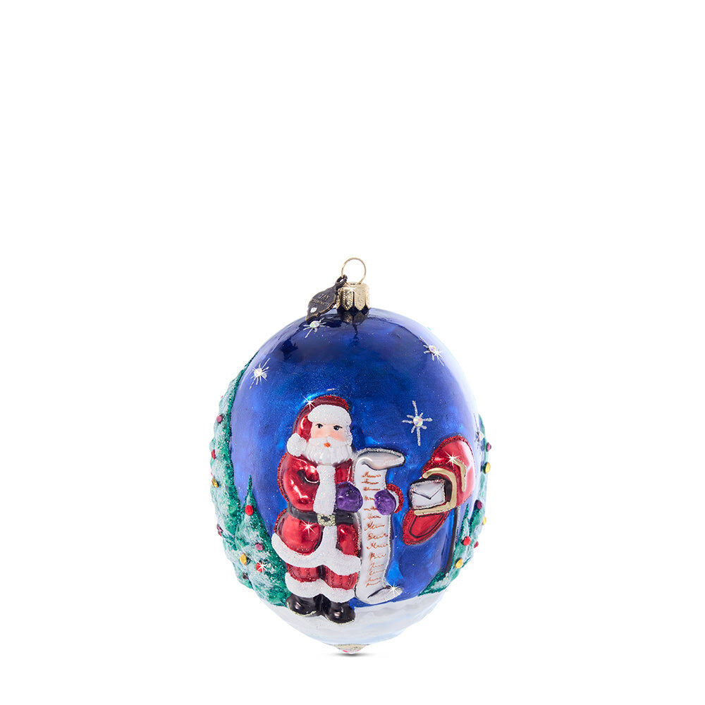 Jay Strongwater 2024 Christmas Delivery Glass Ornament