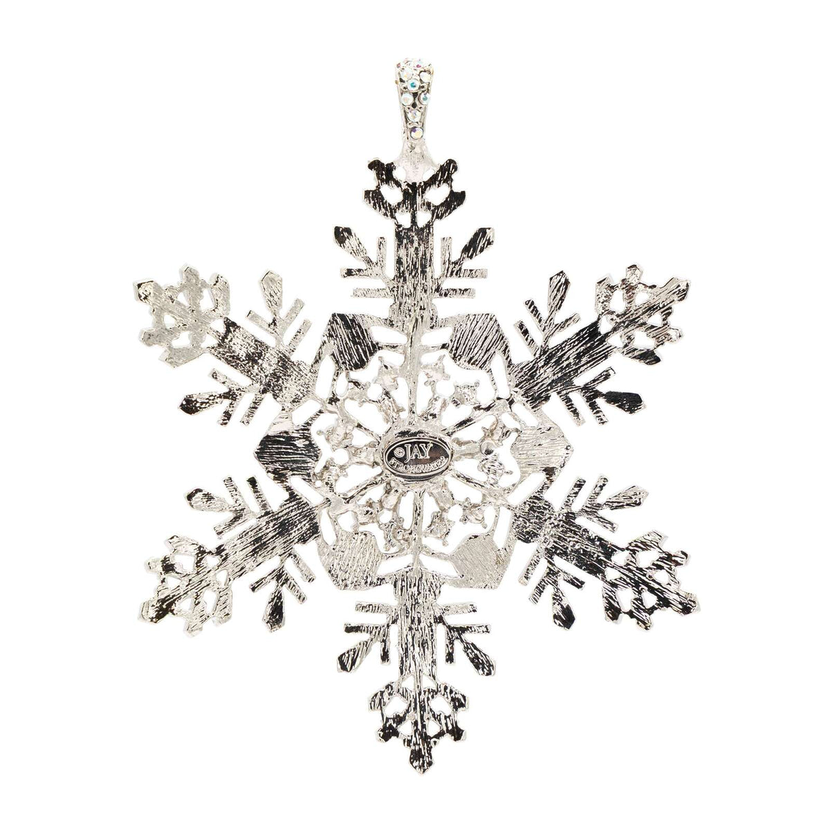 Jay Strongwater 2026 Metal Snowflake Ornament, alternate view