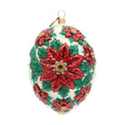 Jay Strongwater 2026 Poinsettia Dated Santa Ornament, alternate view