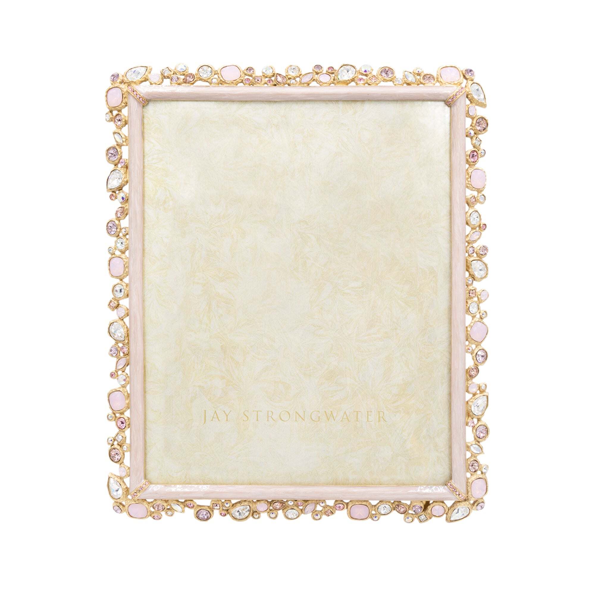 Jay Strongwater 8 X 10 Bejeweled Frame- Baby Pink