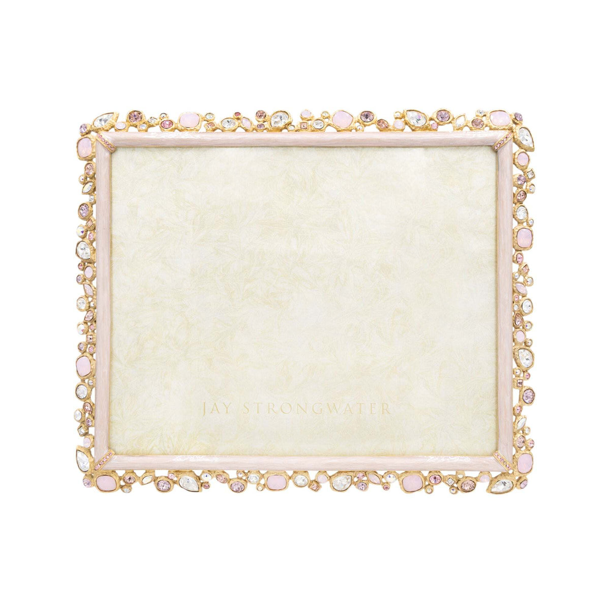 Jay Strongwater 8 X 10 Bejeweled Frame- Baby Pink, alternate view