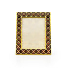 Jay Strongwater Abaculus Pyramid 3" X 4" Frame - Safari