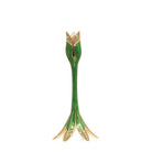 Jay Strongwater Abraham Tulip Medium Green Candlestick Holder