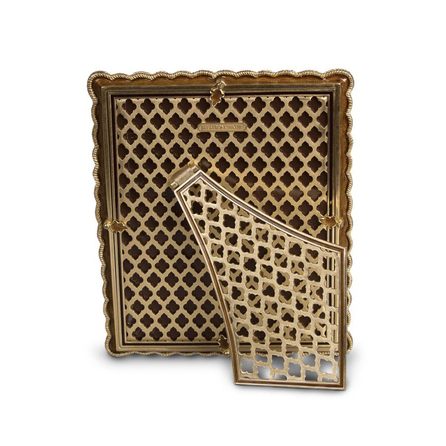 Jay Strongwater Aidan Braided 8" X 10" Frame - Amber, alternate view