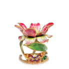 Jay Strongwater Aimee Floral 7" Pillar Candle Holder Candleholder