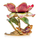 Jay Strongwater Aimee Floral 7" Pillar Candle Holder Candleholder, alternate view
