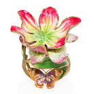 Jay Strongwater Aimee Floral 7" Pillar Candle Holder Candleholder, alternate view