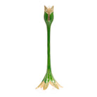 Jay Strongwater Ambrosius Tulip Tall Green Candlestick Holder