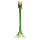 Jay Strongwater Ambrosius Tulip Tall Green Candlestick Holder, alternate view