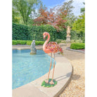Jay Strongwater Amira Floral Flamingo Figurine, alternate view