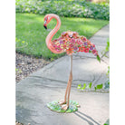 Jay Strongwater Amira Floral Flamingo Figurine, alternate view