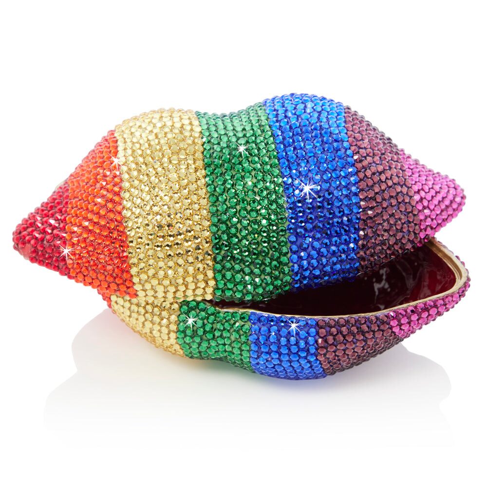 Jay Strongwater Amy Rainbow Lips Box, alternate view