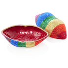 Jay Strongwater Amy Rainbow Lips Box, detail view