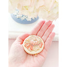 Jay Strongwater Angela Round Floral Compact Handheld Mirror, alternate view