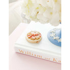 Jay Strongwater Angela Round Floral Compact Handheld Mirror, alternate view