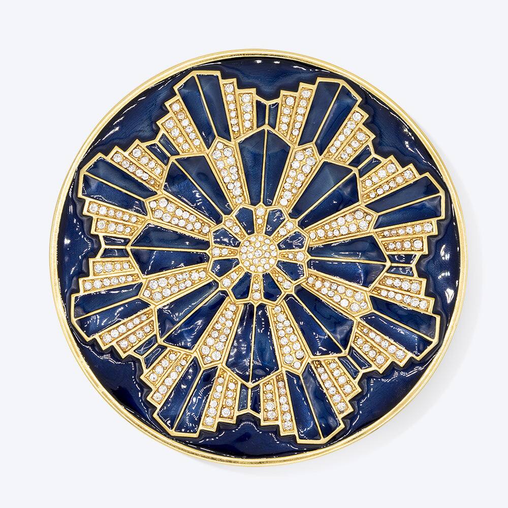 Jay Strongwater Art Deco Box- Delft Garden, alternate view
