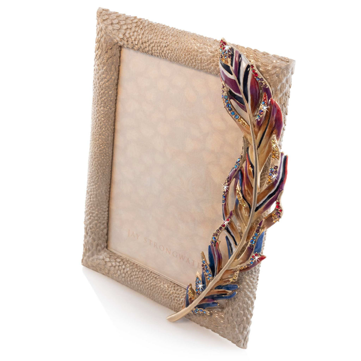 Jay Strongwater Asa Feather 5"x7" Frame, alternate view