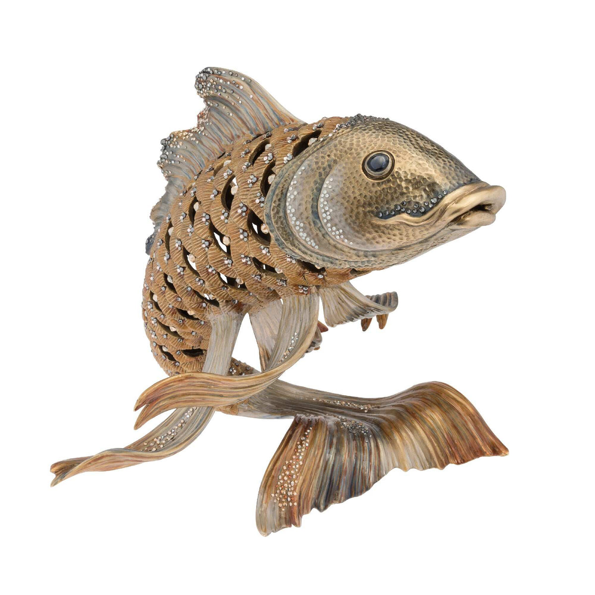 Jay Strongwater Asagi Koi Fish Figurine, alternate view
