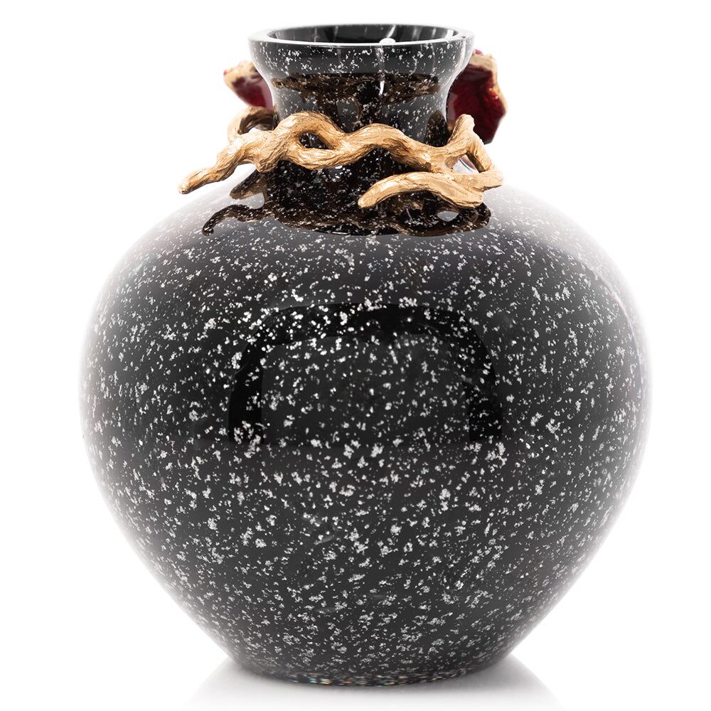 Jay Strongwater Ayla Small Night Bloom Rose Vase, alternate view