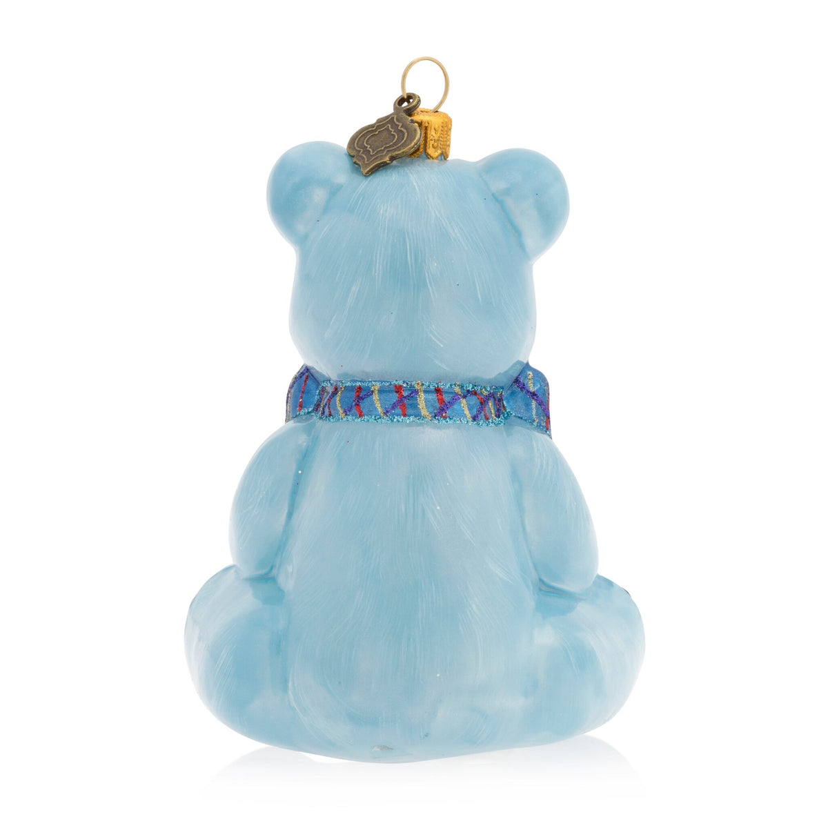 Jay Strongwater Baby's First Christmas Teddy Glass Ornament, alternate view