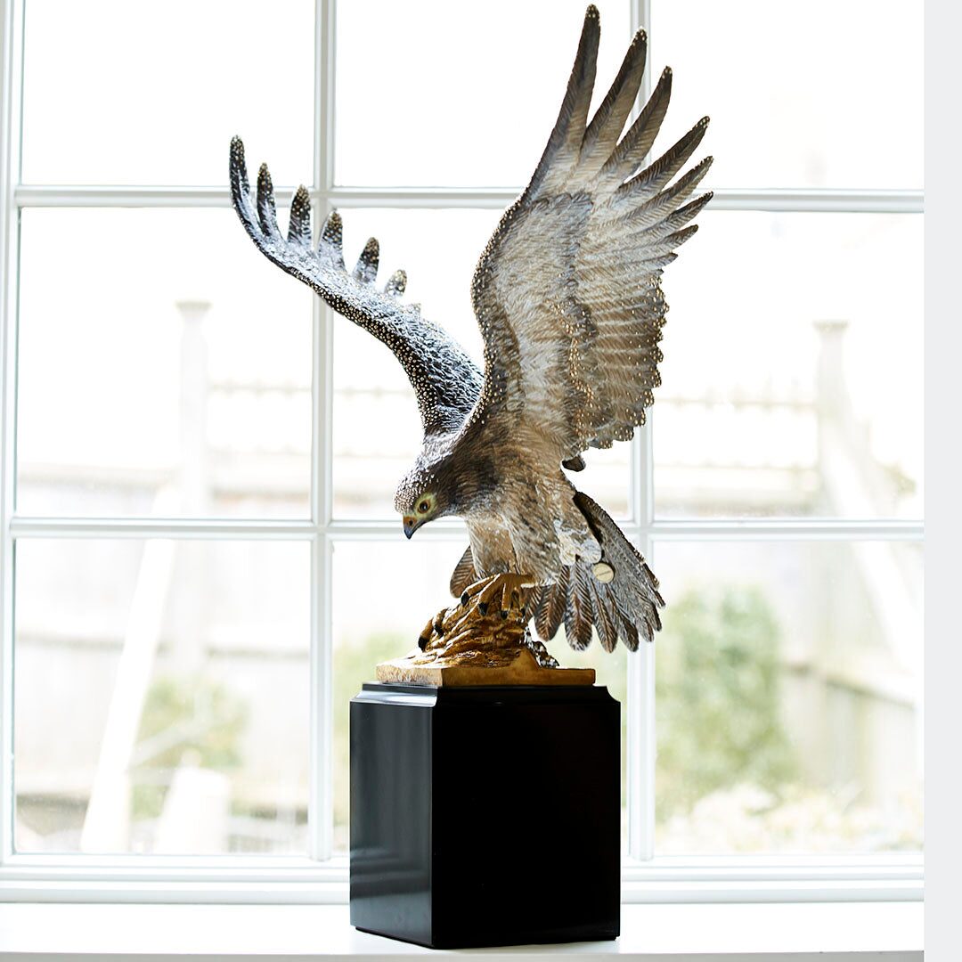 Jay Strongwater Baldwin Falcon Figurine, alternate view