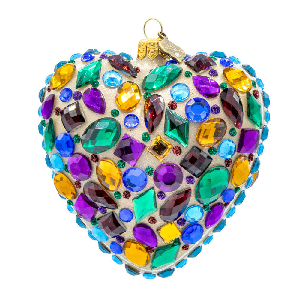 Jay Strongwater Bejeweled Heart Ornament