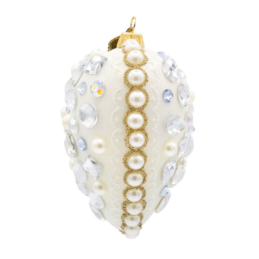 Jay Strongwater Bejeweled Opal Heart Ornament, alternate view