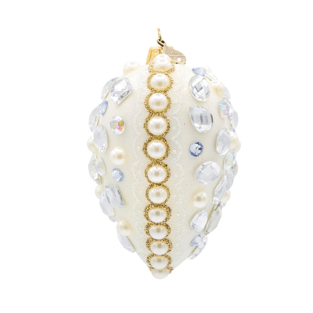 Jay Strongwater Bejeweled Opal Heart Ornament, alternate view
