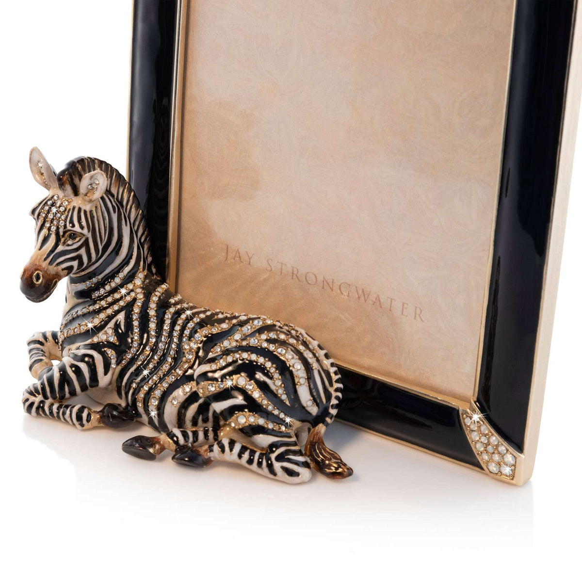 Jay Strongwater Benton Zebra 5"x7" Frame - Jungle, alternate view