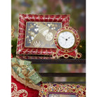 Jay Strongwater Blair Ruffled Edge 5" X 7" Frame - Ruby, alternate view