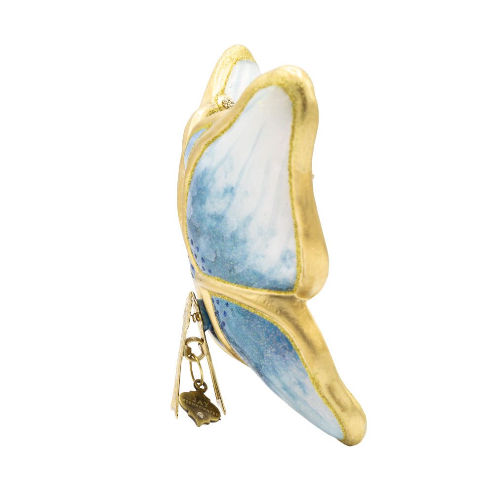 Jay Strongwater Blue Papillon Ornament, alternate view