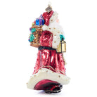 Jay Strongwater Bountiful Santa Glass Ornament, alternate view
