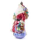 Jay Strongwater Bountiful Santa Glass Ornament, alternate view