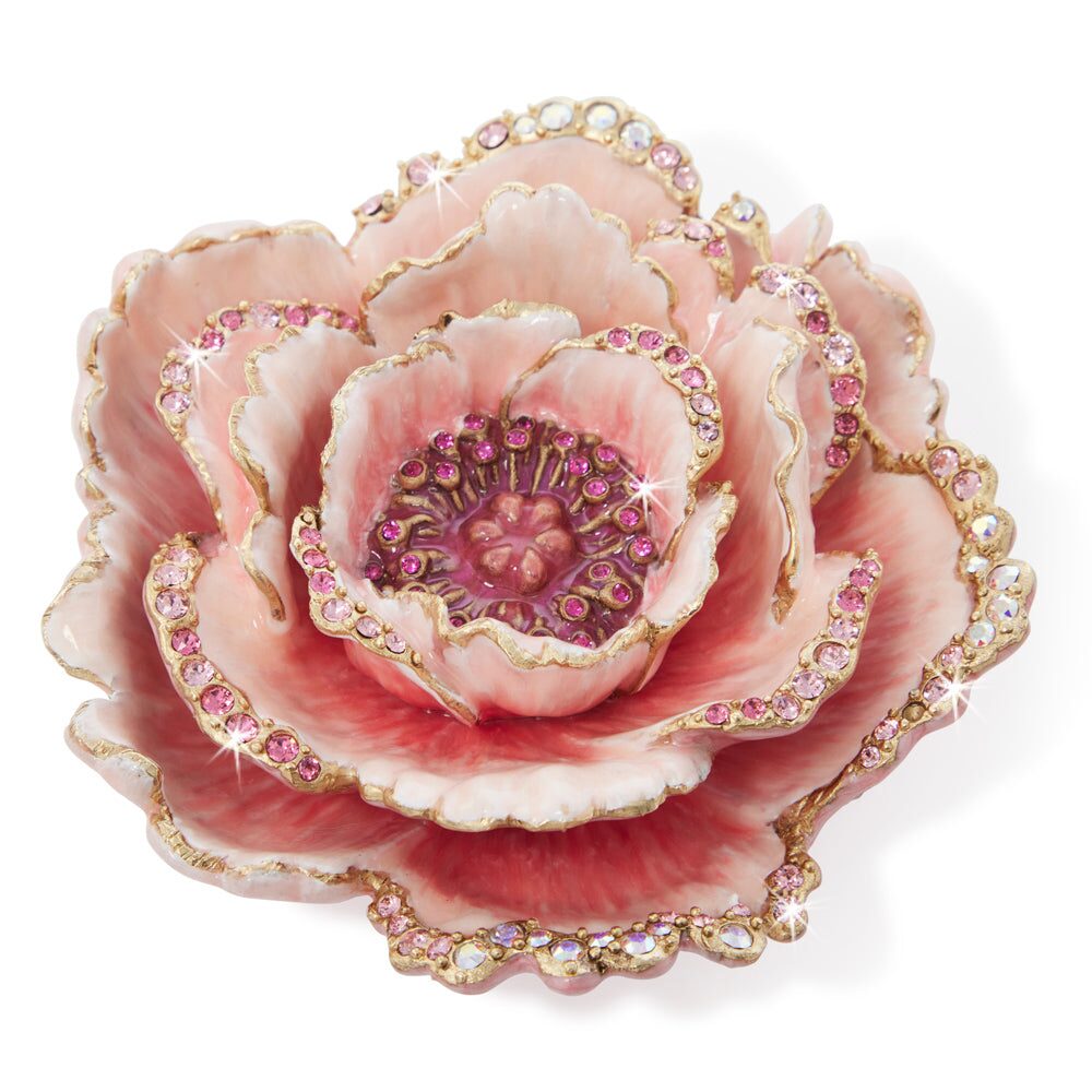Jay Strongwater Briar Peony Tabletop Objet Figurine, alternate view