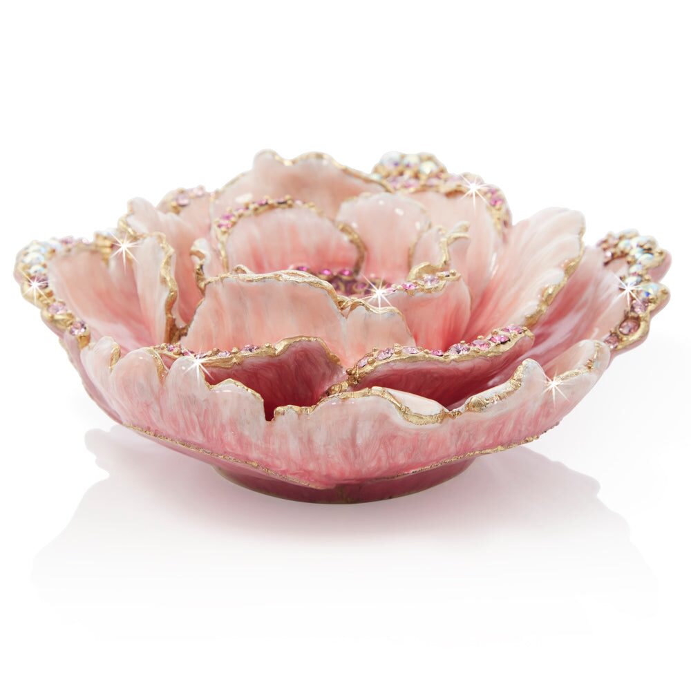 Jay Strongwater Briar Peony Tabletop Objet Figurine, alternate view