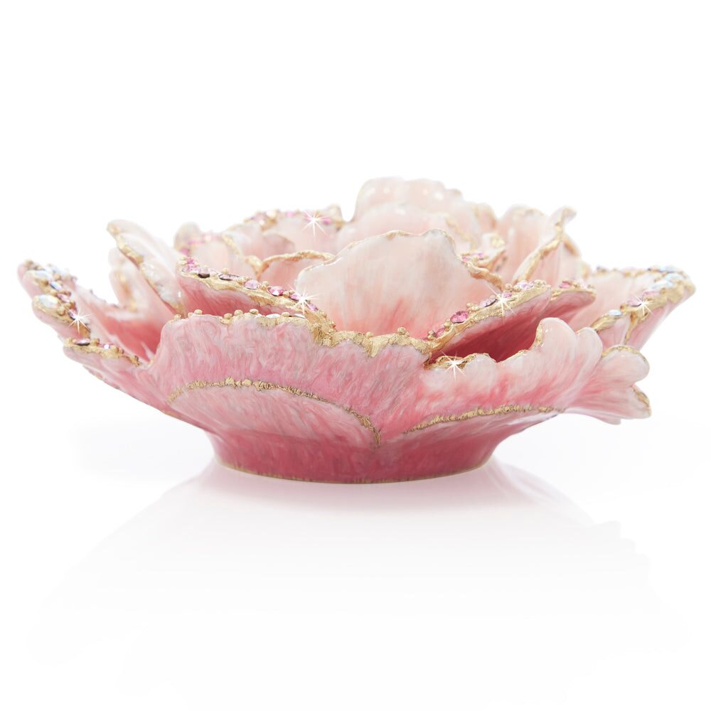 Jay Strongwater Briar Peony Tabletop Objet Figurine, alternate view
