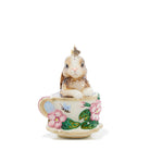 Jay Strongwater Bunny Teacup Glass Ornament