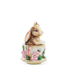 Jay Strongwater Bunny Teacup Glass Ornament, alternate view