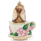 Jay Strongwater Bunny Teacup Glass Ornament, alternate view