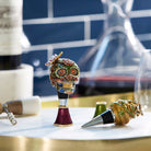 Jay Strongwater Calavera Skull Wine Stopper and Stand Bottle Stoppers & Saver, alternate view