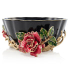 Jay Strongwater Catherine Night Bloom Bowl, detail view